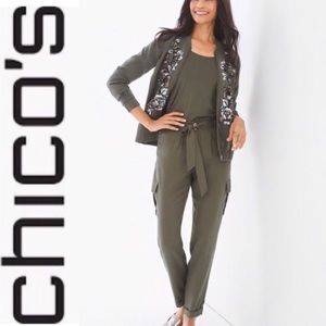 Chico’s NWT Cargo Light Summer Pant Ultimate Fit